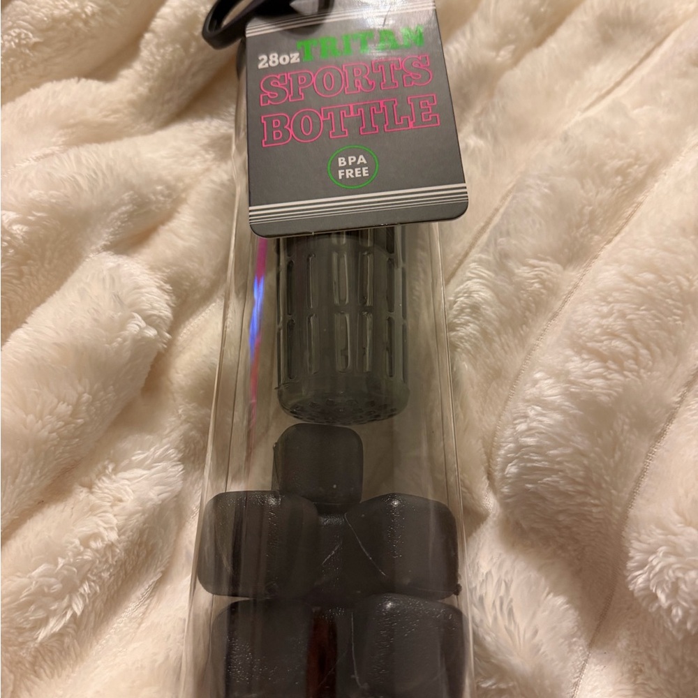 Gray Sports Water Bottle